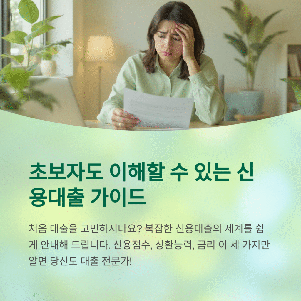 초보자도 이해할 수 있는 신용대출 가이드