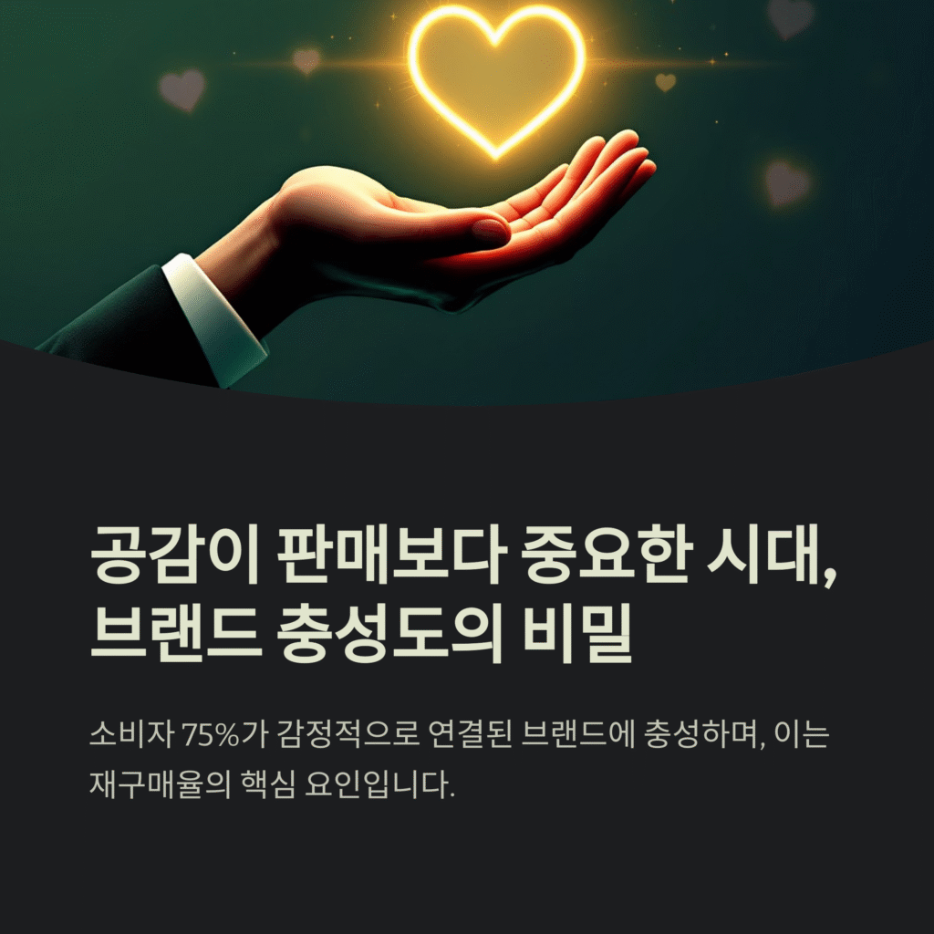 공감이 판매보다 중요한 시대, 브랜드 충성도의 비밀