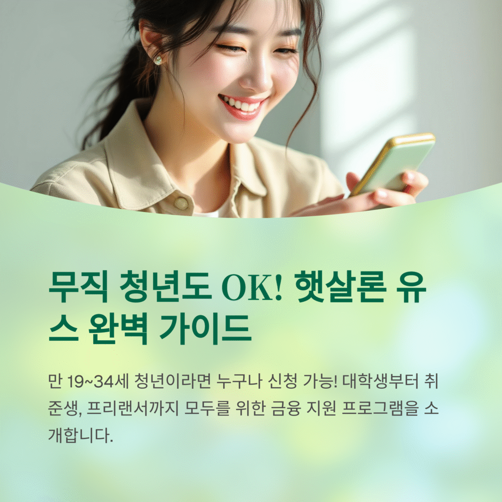 부직 청년도 OK! 햇살론 유스 완벽 가이드