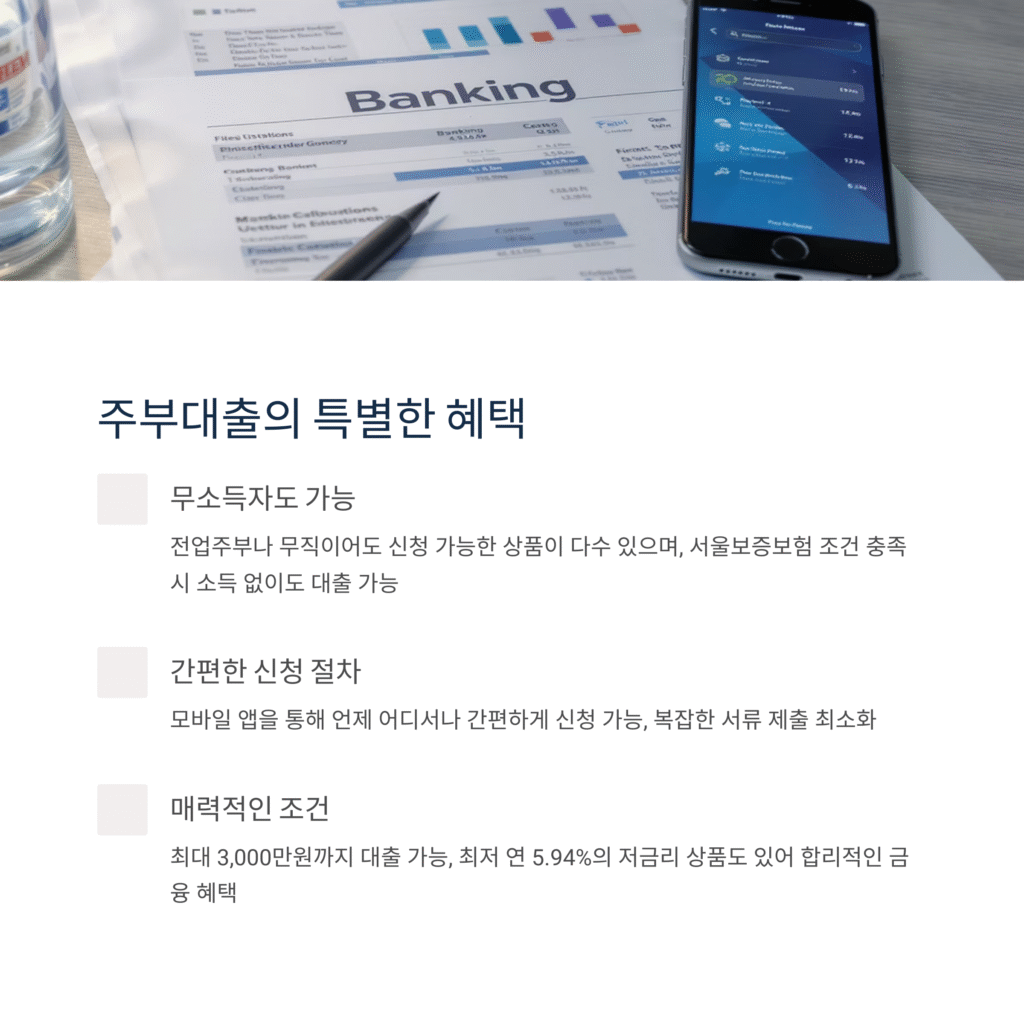 주부대출의 특별한 혜택