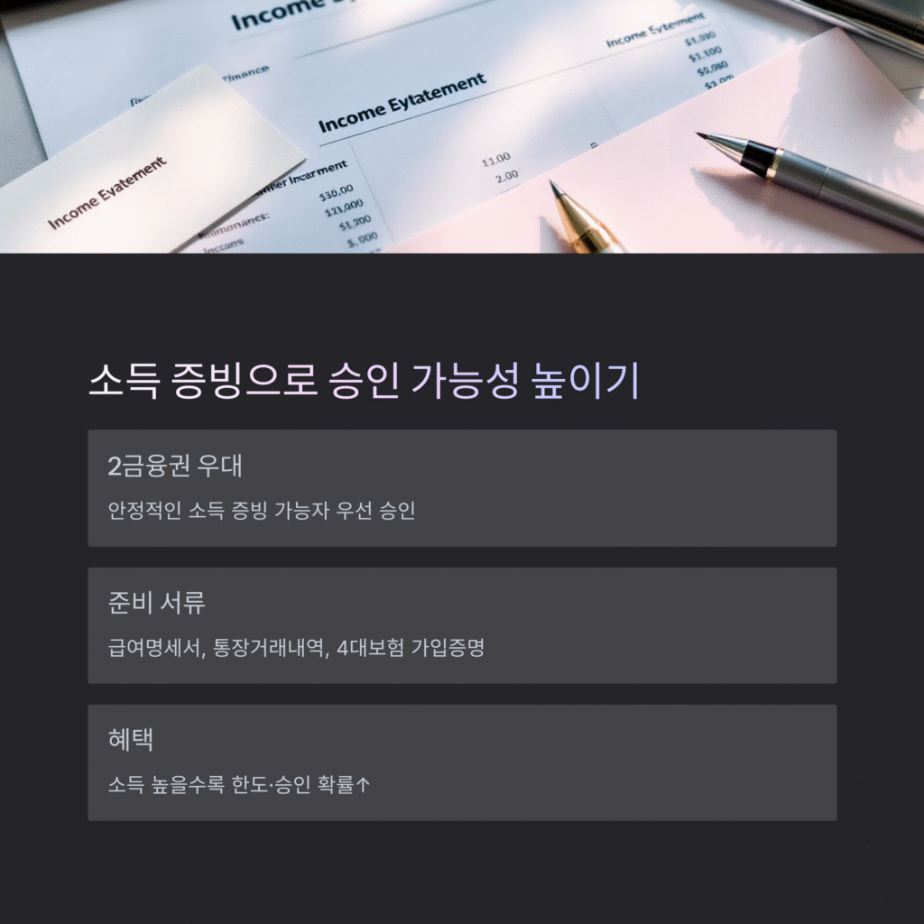소득 증빙으로 승인 가능성 높이기