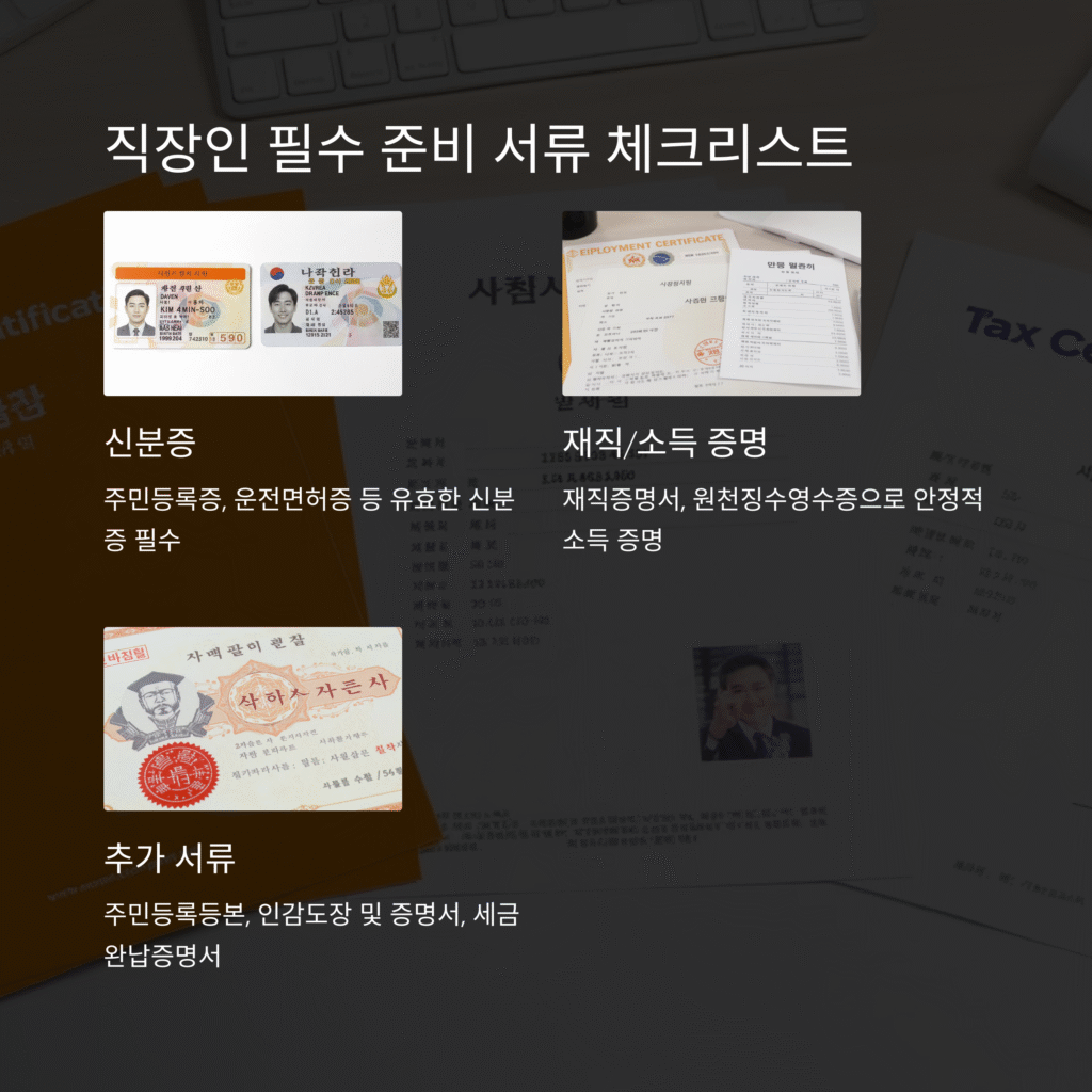 직장인 필수 준비 서류 체크리스트