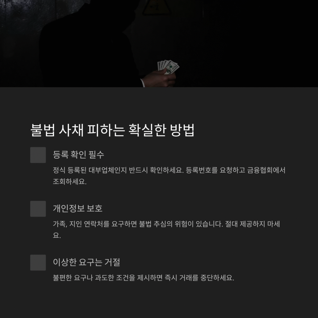 불법 사채 피하는 확실한 방법
