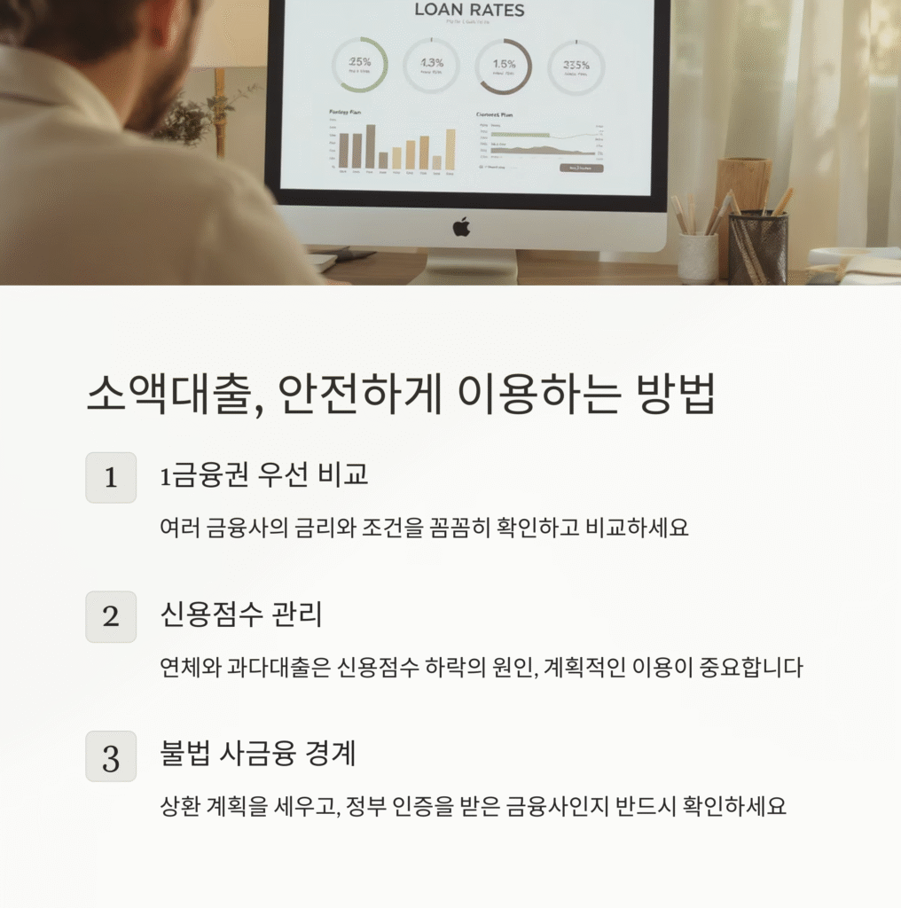 소액대출, 안전하게 이용하는 방법