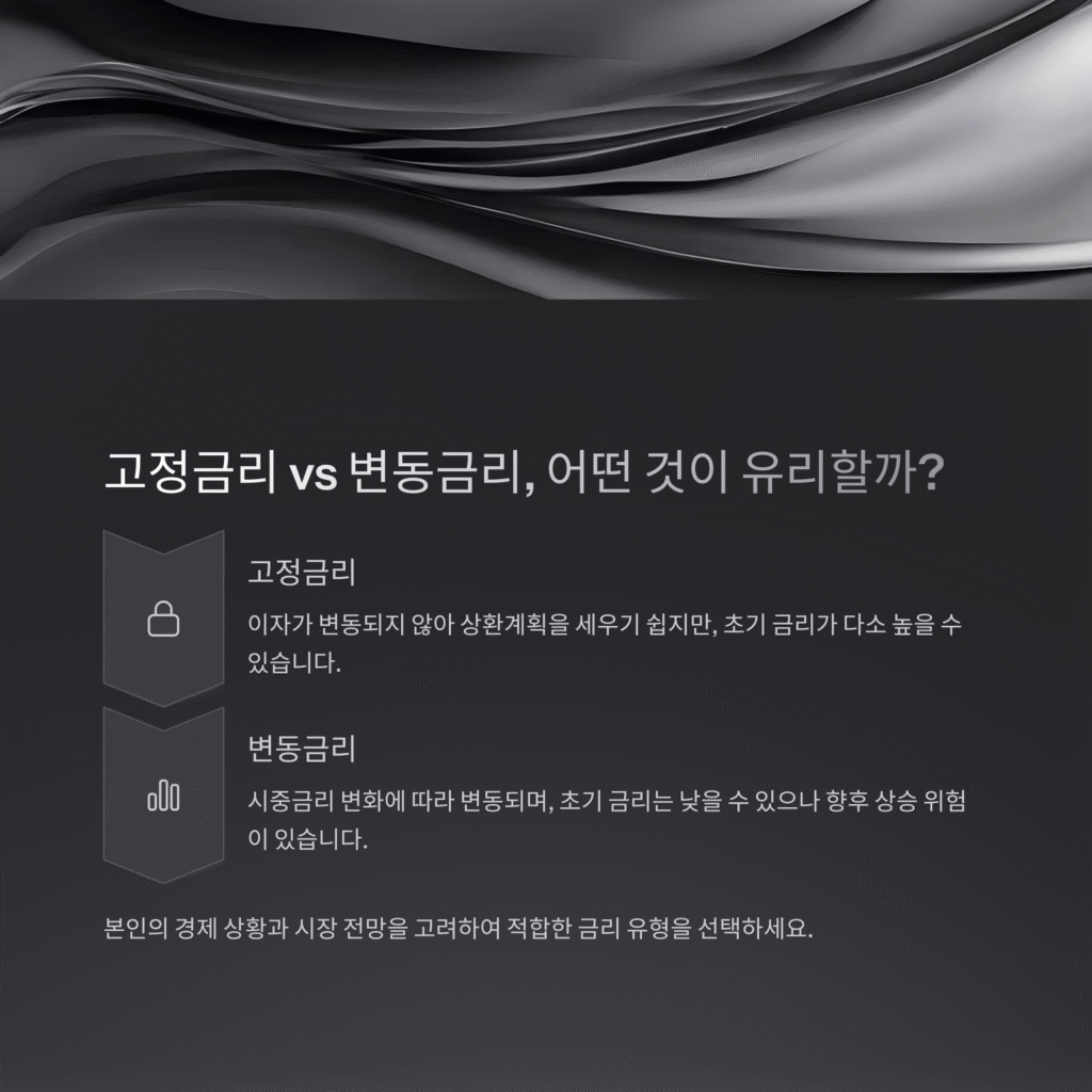 고정금리 vs 변동금리, 어떤 것이 유리할까?
