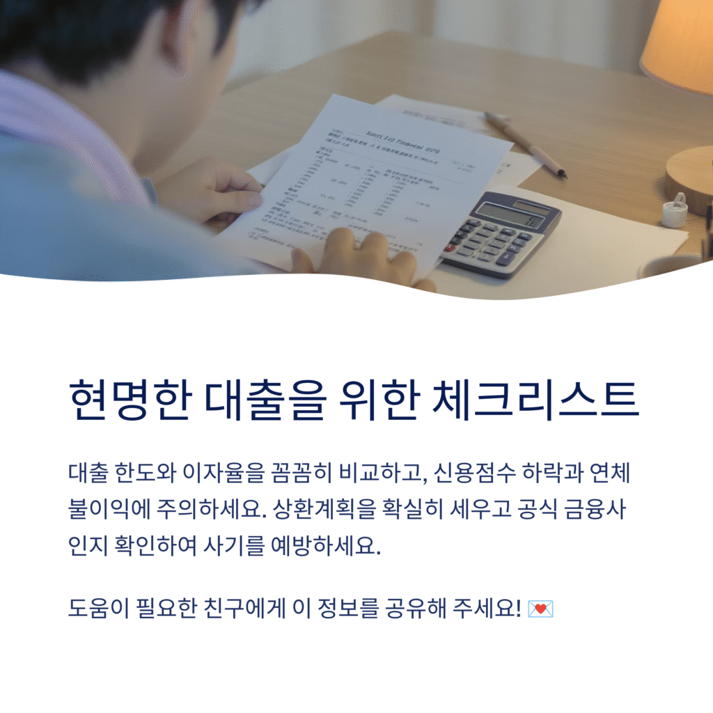 현명한 대출을 위한 체크리스트
