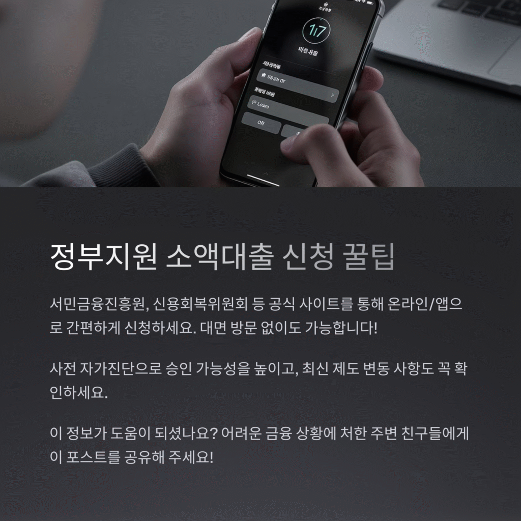 정부지원 소액대출 신청 꿀팁
