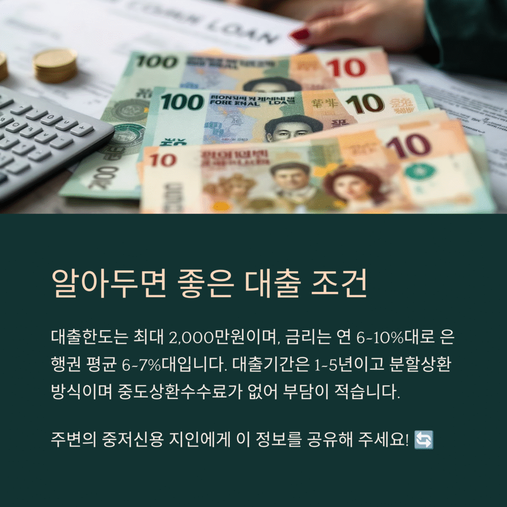 알아두면 좋은 대출 조건