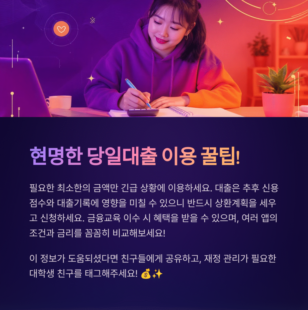현명한 당일대출 이용 꿀팁!