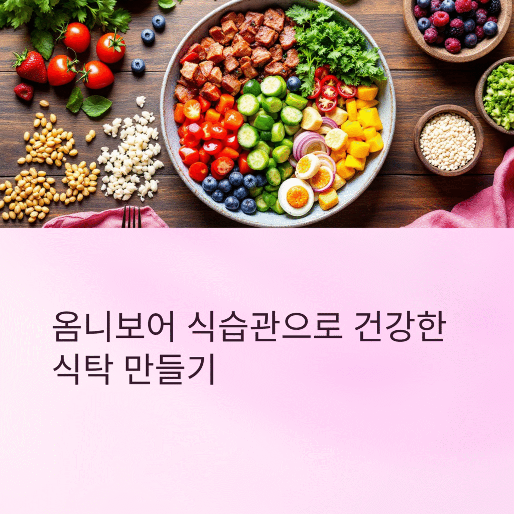 옴니보어 식습관으로 건강한 식탁 만들기