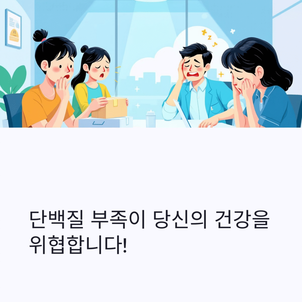 단백질 부족이 당신의 건강을 위협합니다.!