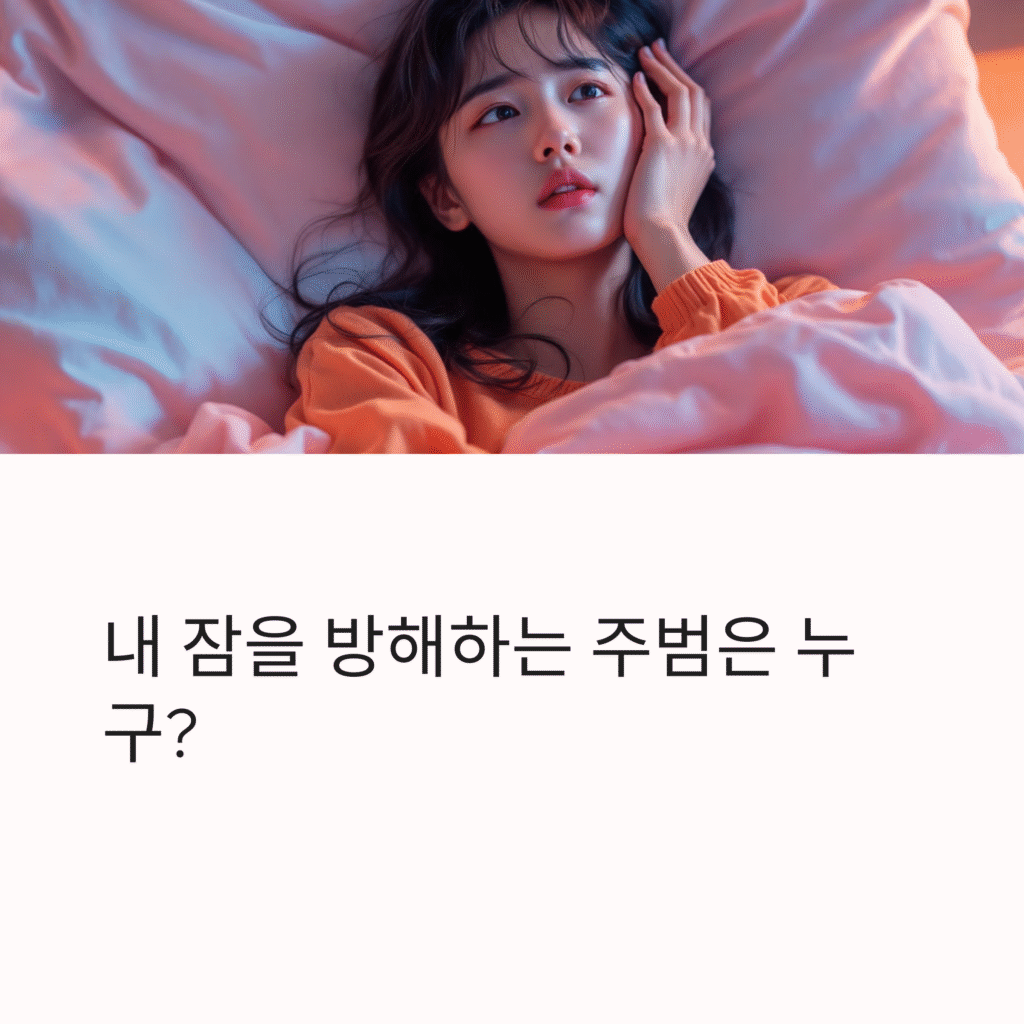 내 잠을 방해하는 주범은 누구?