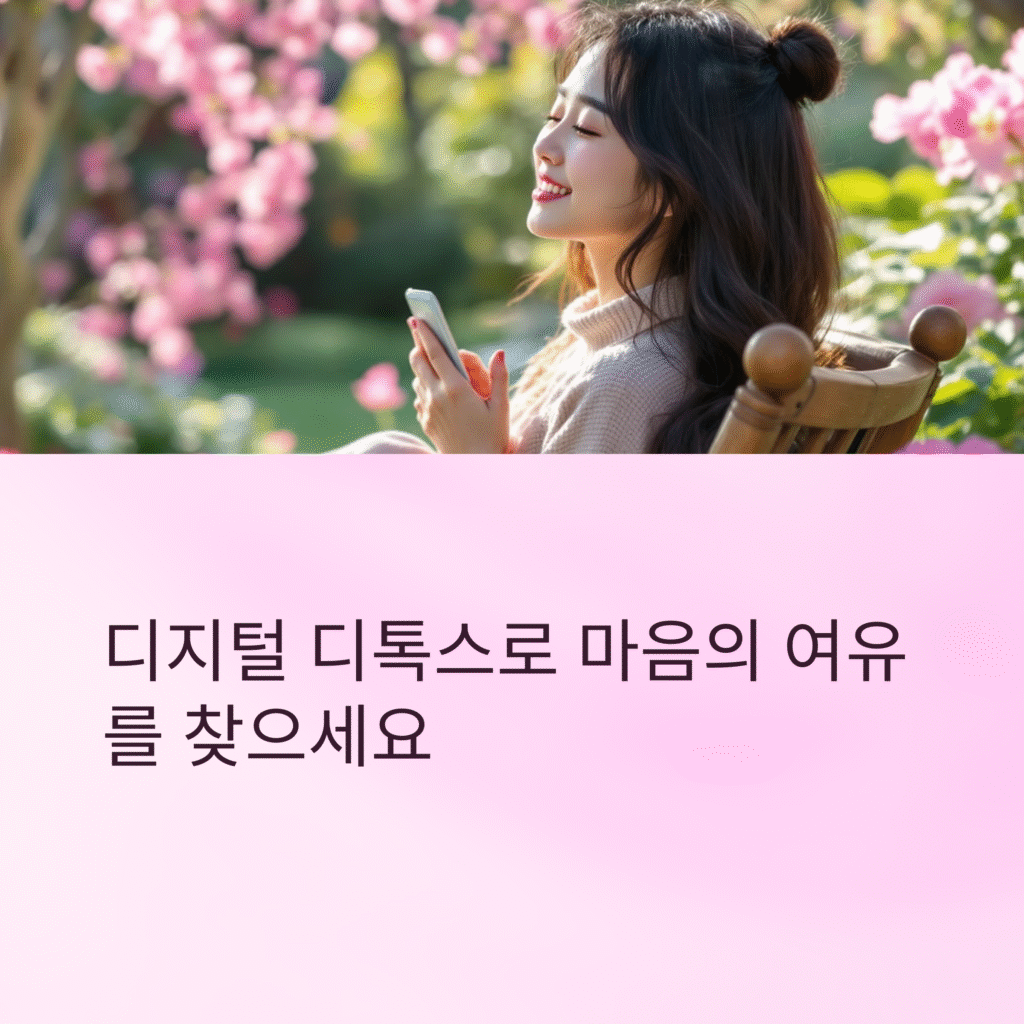 디지털 디톡스로 마음의 여유를 찾으세요
