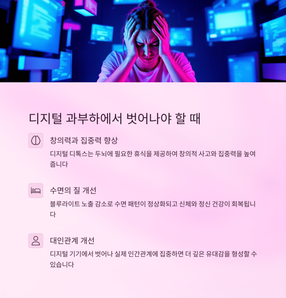 디지털 과부하에서 벗어나야 할때