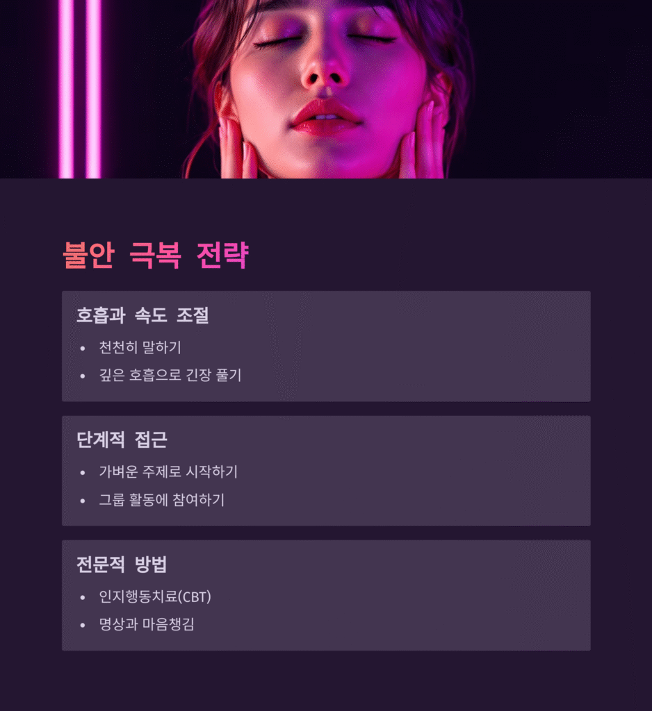 불안 극복 전략