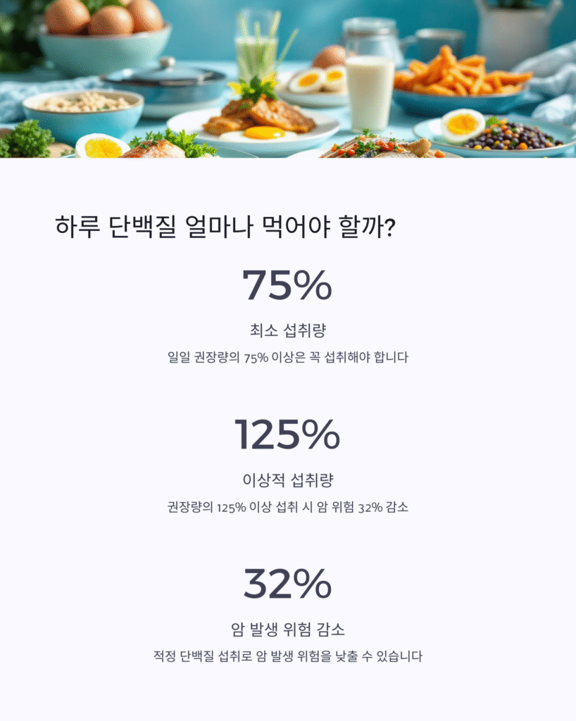 하루 단백질 얼마나 먹어야 할까?