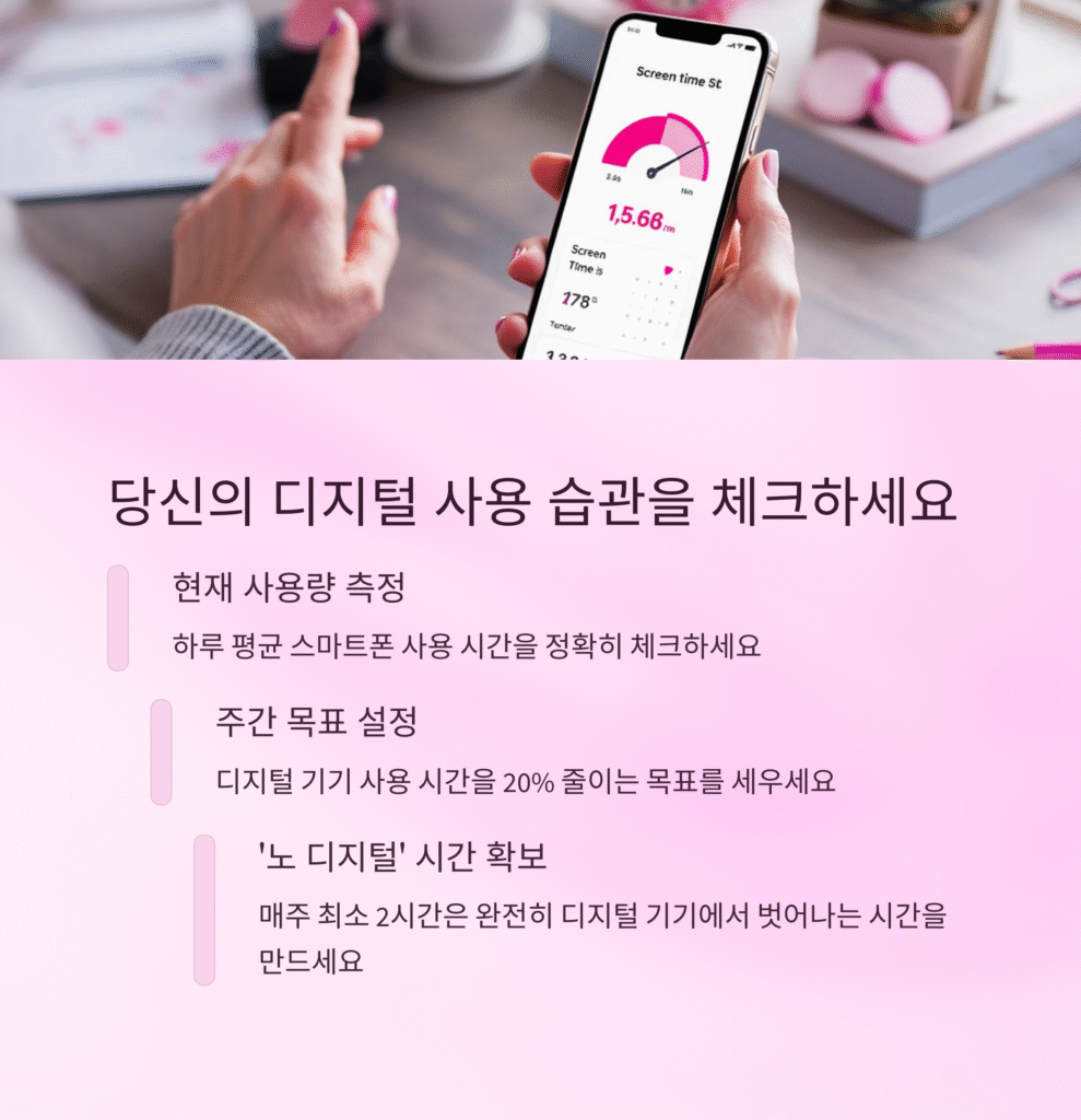 당신의 디지털 사용 습관을 체크하세요
