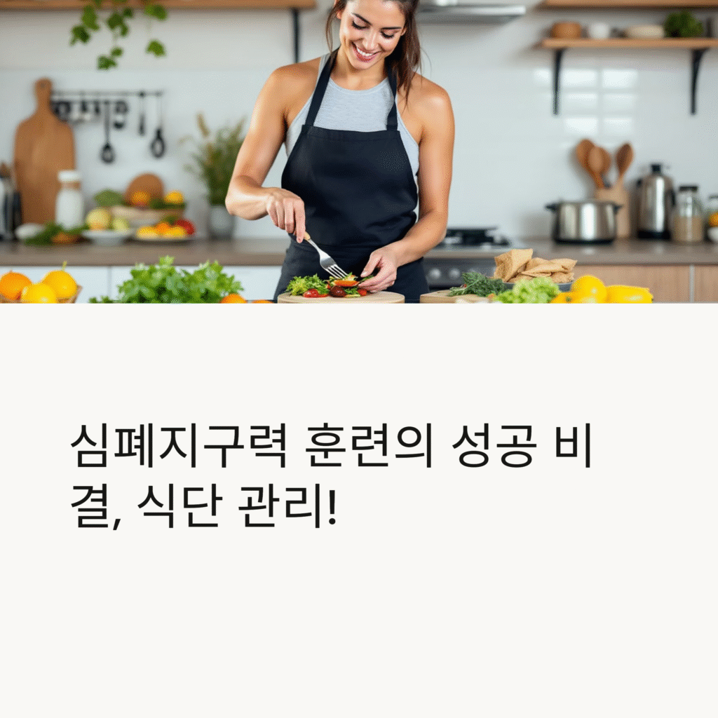 심폐지구력 훈련의 성공 비결, 식단 관리!