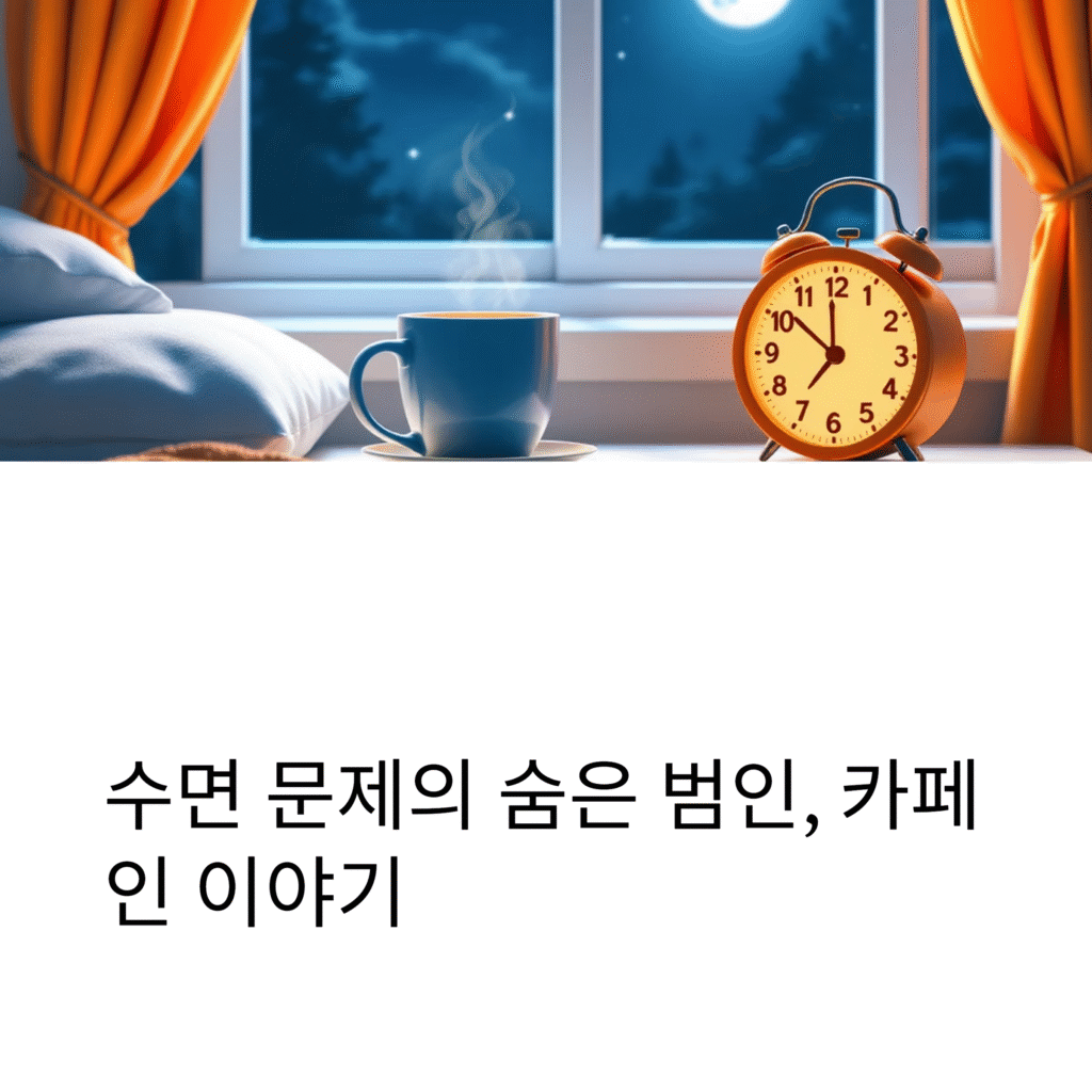 수면 문제의 숨은 범인, 카페인 이야기
