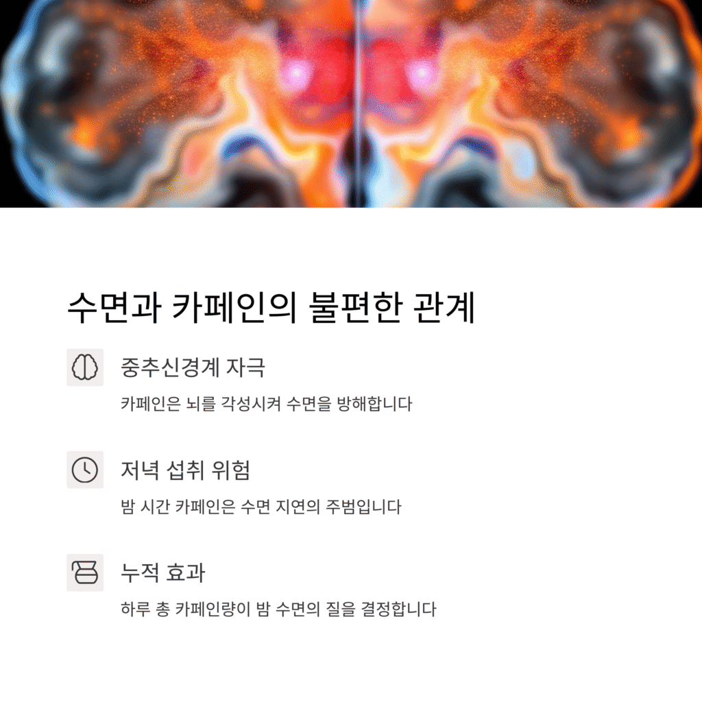 수면과 카페인의 불편한 관계