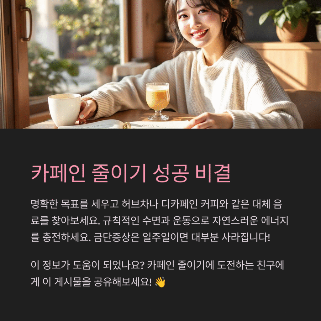 카페인 줄이기 성공 비결